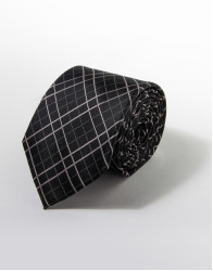 Patrick Hellmann Collection Black Tie 100% Silk thumbnail